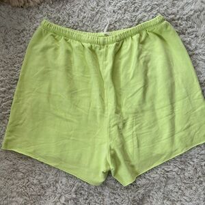 Offline Lime Green knit shorts size XL